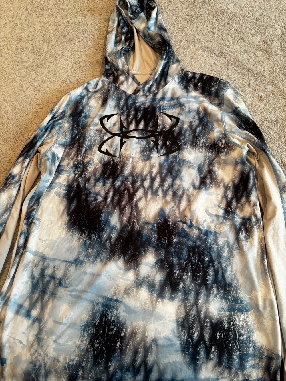 Under Armour Blue Black White Performance Pullover